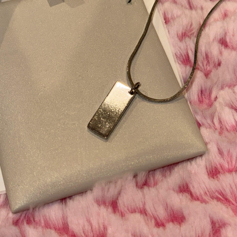 Dior Silver Metal Pink and White Trotter No. (2) Pendant Necklace - Picture 4 of 8